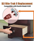 Heavy Duty Drawer Slide Guides Smooth As Silk Universal Replacement Tracks Quick Swap Installation shown on furniture drawer.