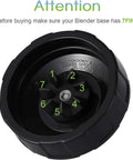 Pack Of 2 Extractor Blade Assembly With 7 Fins And Rubber Gasket Replacement Parts For High Speed Countertop Blenders