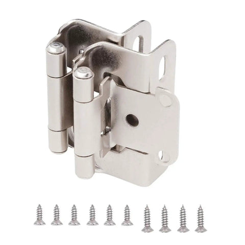 Antique Steel Cabinet Hinges For One Half Inch Overlay Doors Partial Wrap Half Hide Style Soft Close Closing Durable Kitchen Hardware