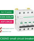 Heavy Duty Miniature Circuit Breaker For Residential And Commercial Wiring Featuring Rock Solid Overload Protection And Short Circuit Safety Air Switch AC Electrical Panel in white, 4-pole design.