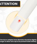 Diagram showing fitting instructions for Heavy Duty 3/4 Inch PVC Pipe Couplings 20 Pack Slip Socket Connectors for DIY projects.