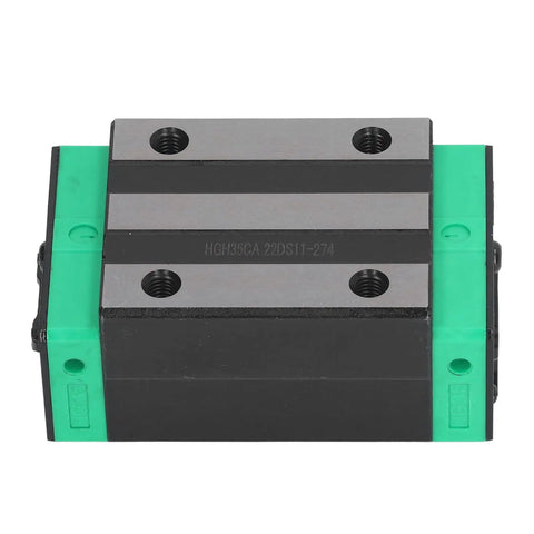 Get The Most Slick High Precision Linear Motion Rail Bearing Block For Your 3D Printer Build With No Clogging Issues, Heavy Duty Steel Construction, And Zero Ball Fall Out For Total Automation Reliability - top view of bearing block.