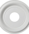 13 Inch Outer Diameter 3 And A Half Inch Inner Diameter 1 And A Quarter Inch Projection Traditional Thermoformed PVC Ceiling Medallion