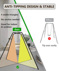 Heavy Duty Swing Stand For Kids With 330 Lbs Capacity And All Weather Rust Resistant Steel Frame Backyard Ready shown with stable design illustration