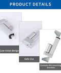 Product details of 12V Heavy Duty Linear Actuator, 12 Inch Stroke, 1000N Electric Actuator with Mounting Bracket shown in three angles.