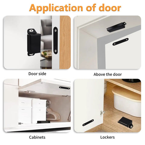 16 Pack Cabinet Magnetic Catches With Screws, Rugged 30 Lb Drawer Latch Magnets For Cabinet Doors, Sliding Doors, Kitchen Closets.