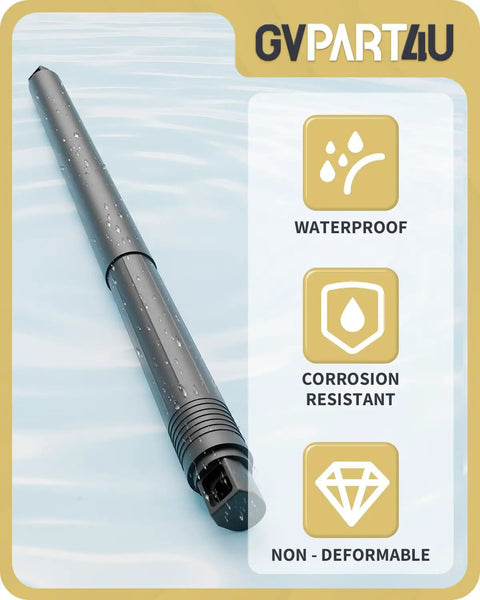 Heavy Duty Direct Bolt On Replacement Power Liftgate Struts For GM Trucks And SUVs 2015 Through 2020 showing waterproof features.