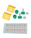 GRR Ripper Safe Rip Upgrade Kit For Table Saw Safety components including orange cursor index and green knobs.