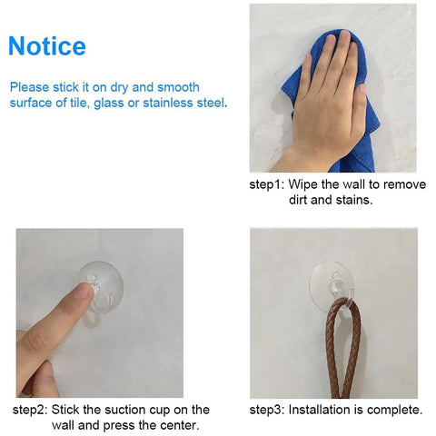 Killer Grip 12 Piece 1.2 Inch Suction Hooks With Transparent Design For Heavy Wall Mounts In Bathrooms Kitchens And Windows Festival Party Decor Uses Durable Reusable No Damage Wall Hacks