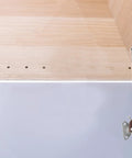 Two Pack Gas Struts For Cabinets With Hydraulic Lift Hinges Durable Iron Supports showing open cabinet with hinge attached