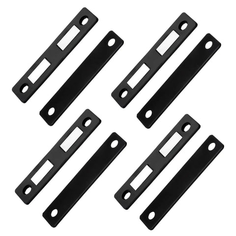 4 Pack Cabinet Magnetic Catches 30 Lb Heavy Duty Door Catches Screw On Closet Doors Closures Stainless Steel Black Finish