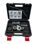 Double Head Sheet Metal Nibbler Drill Attachment For Iron And White Sheet Metal, kit in Style B Plastic Box with tools and manual