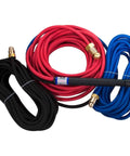 Water Cooled TIG Torch Kit Pencil Style 250A Hand Held 25 Foot Lead 3 Piece Ultra Flex Beefy Head Assembly with hoses