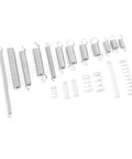 Must-Have 200 Piece Zinc Plated Steel Spring Kit With Compression And Extension Assortments In Portable Box For DIY Hacks And Car Repair Projects You Need To Crush Your Next Build; assorted springs on white