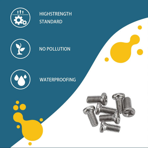 Heavy Duty 1140 Pc Assortment Kit Of Micro Screws For Electronics And Computer Repair Featuring M1.4 Through M3 Round Head Options with waterproof features.
