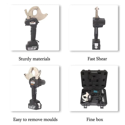 LwiftGal Cordless Electric Wire Scissors Portable Ratchet Cable Cutter for Copper Aluminum Armored Cables, showing sturdy materials and fast shear.