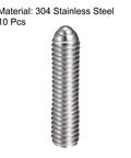 Badass Heavy Duty M6 X 25Mm Ball Point Set Screws With Spring Hex Socket Plunger In Rock Solid 304 Stainless Steel Metric Fastener showing one screw.