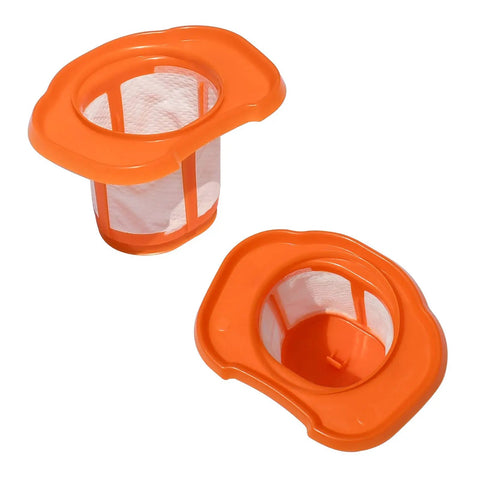 Replacement Vacuum Filter Kit For HHVK Series Six Pack showing orange mesh filters.
