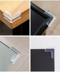 12 Pack Transparent Corner Protectors For Tables And Desks Soft Pvc Furniture Edge Bumpers on various table corners.