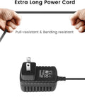 AC DC Power Adapter for SainSonic RST599 IP67 Two Way Ham Radio Power Supply Cord Wall Charger with extra long cord