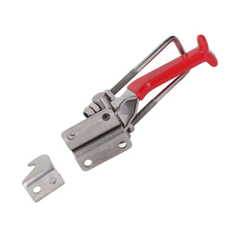 Stainless Steel Toggle Clamp With Adjustable Opening And Plastic Handle, 900 Kg Clamping Force For Mechanical Projects And Home Decor