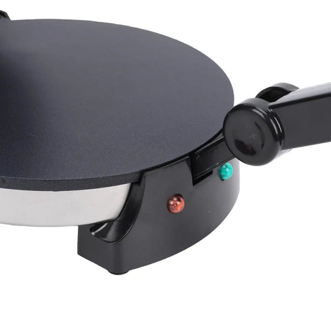 Asixxsix Electric Tortilla Maker, 1000W 8 Inch Non Stick Roti Press with smart temp controls and heat indicators.