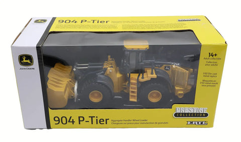 Packaging of One Fifty Scale Die Cast 904 P Tier Wheel Loader with working loader boom and fine detail