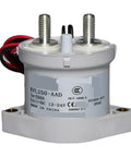 Straight Up Heavy Duty High Voltage DC Relay Contactor Powers A Massive 250A Load, top view showing connectors and label.