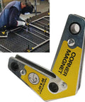 Heavy Duty Multi Angle Welding Fixer Holds 60, 90, 120 Degree Ferrite Magnets Securely for use in metal fabrication jigg.