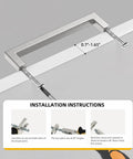 Installation of 10 Pack Brushed Nickel Cabinet Pulls 3-3/4 Inch Hole Center, showing handle and screws on a cabinet surface.