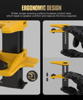 Ergonomic design of All In One Universal Brake Line Clamp Kit with spring-loaded fluid plug tool, yellow clamp detail