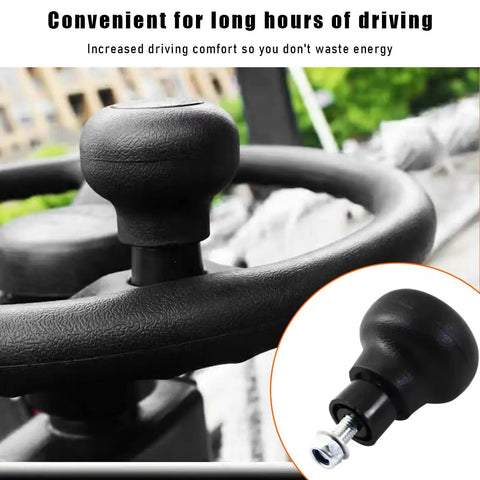 Steering Wheel Spinner Knob For Easy Turning Non Slip Power Handle For Forklifts Tractors Cars Boats And Other Vehicles
