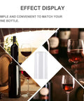 100 Piece Clear PVC Heat Shrink Wine Bottle Caps Add A Top Shelf Vibe To Your Glass Bottles with a wine bottle and glasses.