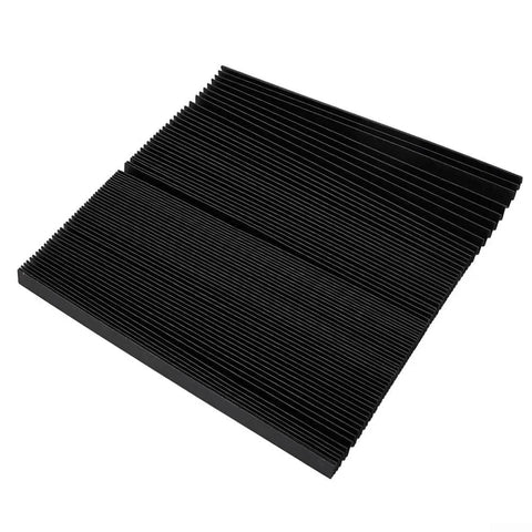 Foldable Accordion Bellows Cover for Milling Machines, Rubber Protective Guard Shield, 1.5m Length By 0.3m Width, top view