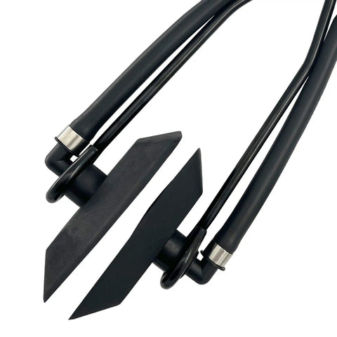 Close-up of Universal Rectangular Dual Water Feed Outboard Engine Flusher For Boats Ear Muff Marine Flusher Quick Garden Hose Connection.