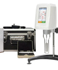 Digital Rotary Viscometer With Five Inch Touch Screen And Four Stainless Blades, lab instrument with protective case.