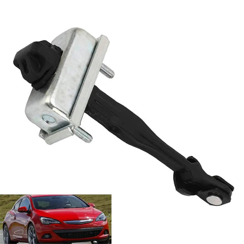 Opel Astra J MK6 Front Left And Right Car Door Hinge Kit With Stay Stopper And Check Strap 160010 shown on white background