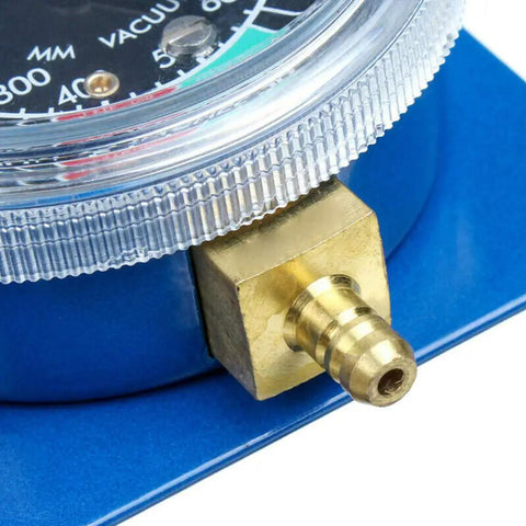 Dual Vacuum Gauge Balancer Kit for 2 Cylinder Motorcycle Carburetors, DIY At Home Balancing With Hoses, Connectors, And Brass Extensions, Improves Throttle Response, Power, Fuel Economy, Smooth Ride brass gauge connector close-up