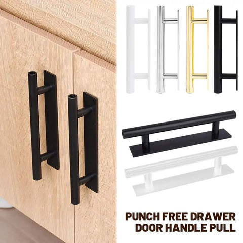Self Stick Push Pull Cabinet Handles Hidden Pulls Instant Install Cabinets Doors Wardrobes And Drawers Plastic No Drill Required Corrosion Resistant Smooth Feel Easy Peel And Stick Adhesive Rounded Ergonomic Design Black black adhesive cabinet handles on wood drawer front
