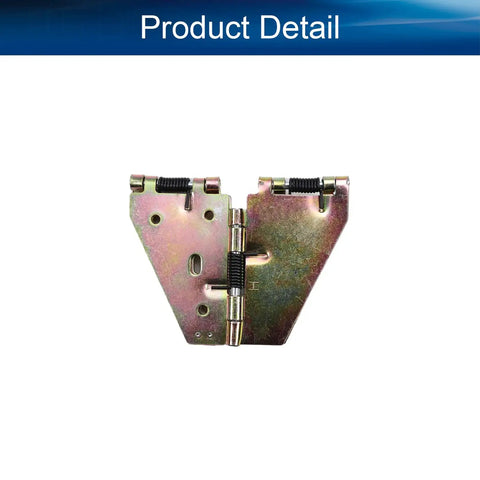 Four Pack Premium Drop Leaf Table Hinges Heavy Duty Zinc Plated Steel Folding Table Brackets With Easy Setup Screws Bronze Tone viewed from the front.