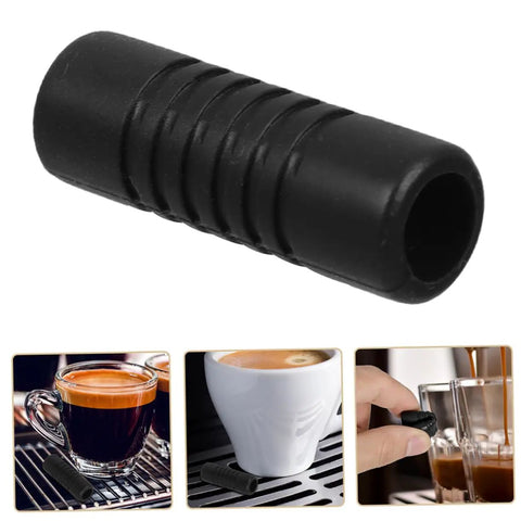 Two Pack Espresso Steam Wand Rubber Sleeve Covers For Heat Safety On Coffee Machines Easy To Install Prevent Burns Durable Rubber Guards For Baristas And Home Brews, shown in detail with usage examples.