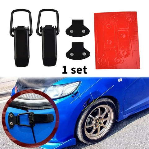 Black 80mm Quick Release Fastener Clips For Bumper, Trunk, And Hatch, Easy Install No Fuss Tool Free Access Pins, Secure Fit That Stops Rattle On Rough Roads, Pair black set with car bumper mount