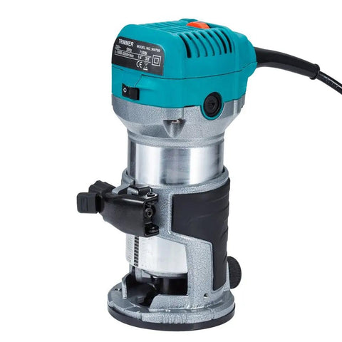 Dope Compact Palm Router With Trimmer And Fixed Base, Variable Speed Laminate Router For Woodworking, 710W Electric Tool Kit shown