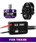Waterproof Brushless ESC And 2204 Fat Viper Outrunner Motor Upgrade For One Eighteen Scale TRX4M Micro Crawlers Programmable AM32 Firmware