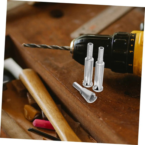 3 Piece Wire Stripper Set With Heavy Duty Auto Cable Stripper And Electric Crimping Tool Fast Wire Twister on wooden workbench with drill.