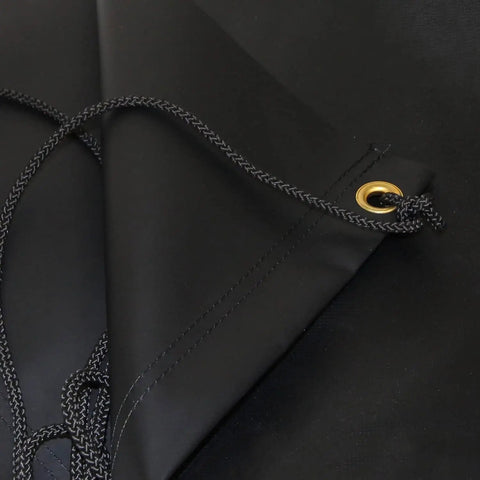Heavy Duty Dual Use 4W X 6H Black Vinyl Baseball And Softball Batting Cage Backstop Net Protector with brass grommet detail