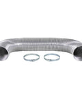 Electric Dryer Vent Kit With 5 Foot SemiRigid Aluminum Duct and Worm Clamps for Easy Install
