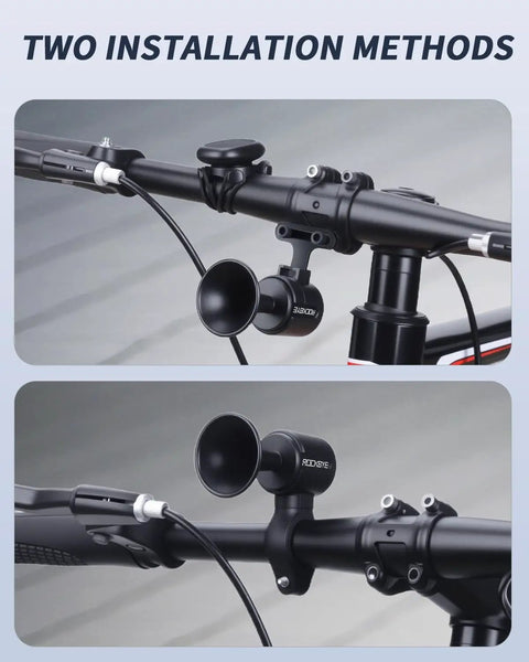 120dB Loud Electric Bike Horn With Antitheft Alarm And Rechargeable Vibration Sensor Wireless Remote IPX5 Waterproof Bicycle Bell For Adults Kids Scooters And E Bikes