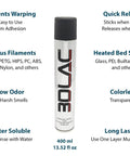 400 ml Printer Adhesive Spray For Heated Beds Ultra Tough Grip And No Fuss Release Works On Glass PEI BuildTak