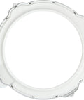 Ring Tub Washer Replacement Seal For Front Load And Top Load Clothes Washers Durable Construction Easy Install OEM Quality Genuine Replacement Part Replaces W10215107 For Leak Prevention And Long Lasting Performance, white plastic seal ring